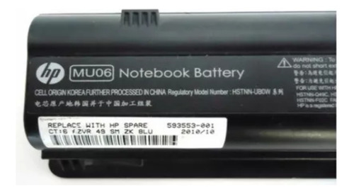 Bateria Hp Compaq G42 Cq42 Dm4 G62 Cq72 Cq56 G56 Mu06 5200ma