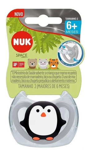 Imagem 2 de 2 de Chupeta Space Tigre Azul Menino +6m S2 - Nuk