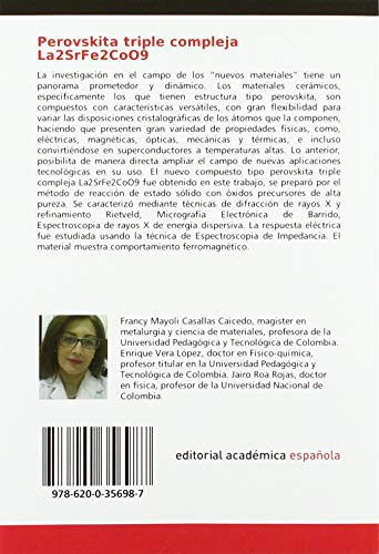 Perovskita Triple Compleja La2srfe2coo9: Sintesis Y Caracter