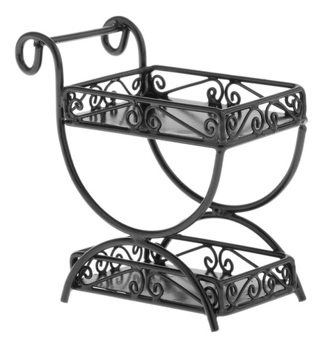 Estante De Flores Para Casa De Muñecas, Estante De Negro