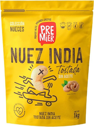 Nuez De La India Salada 1 Kg Nuez India Tostada Sin Aceite