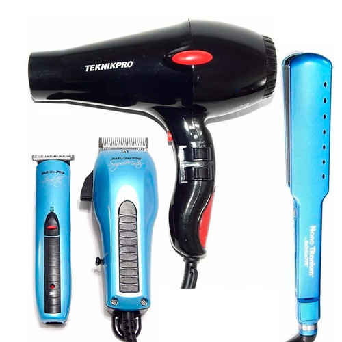 Babyliss Teknikpro Cortadora + Trimmer + Planchita + Secador