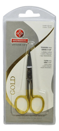 Tesoura Para Corte De Unhas Gold Aço Inoxidável Mundial