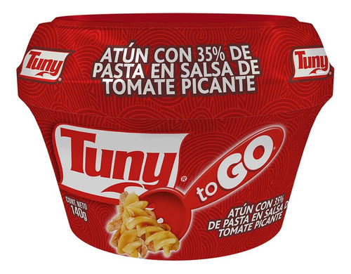5 Pzs Tuny Atun Con Pasta En Salsa Tomate Picante 135gr