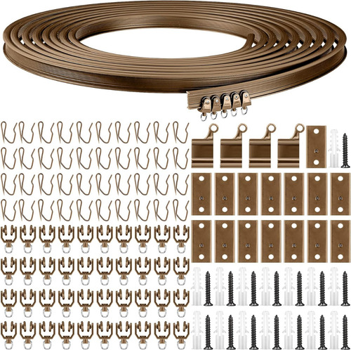 Riel De Cortina Flexible Curvo