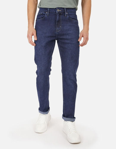 Pantalón Jean Hombre Azul Koent Regular Fit Pieers