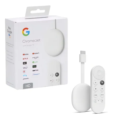 Chromecast Google Ga03131 Google Tv HD 8GB - Branco
