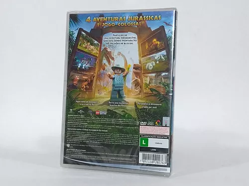 Jogo Computador Jurassic World Lego Parque Dinossauro Pc Dvd