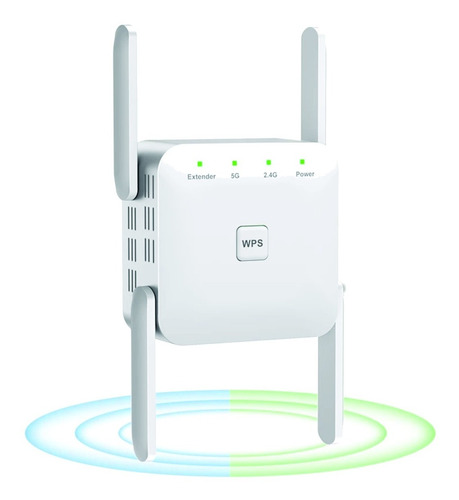 Repetidor Sem Fio Wi-fi 2.4g / 5ghz Longo Alcance 1200mbps