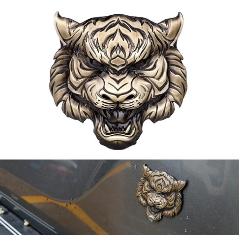 Tiger Face Auto Sticker Decal Metal Universal Para Side