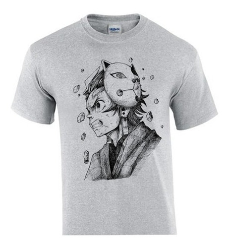 Playera Kimetsu No Yaiba Tanjiro Kamado Mascara Zorro Anime