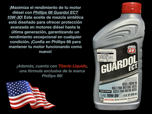 Aceite Para Motor Diésel. Con Titanio Líquido. 10w-30
