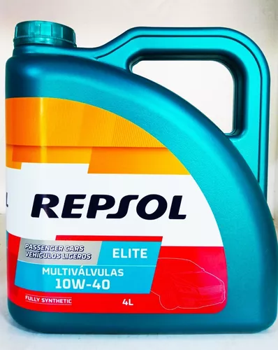 Aceite motor REPSOL ELITE MULTIVÁLVULAS 10W40 Diésel y gasolina 5L