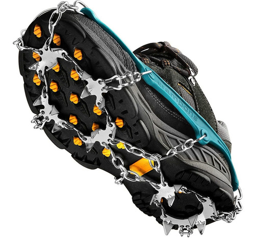 Crampones Con Clavos Inox. Para Nieve O Hielo. Verde/talla M