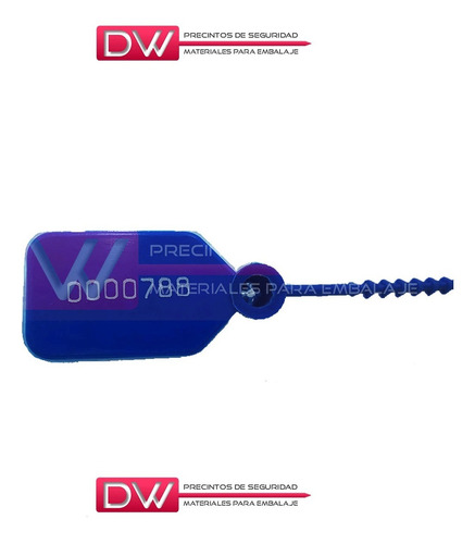 Imagen 3 de 10 de Precinto Cola De Ratón Numerado 25 Cm X 500u Oferta Dw!