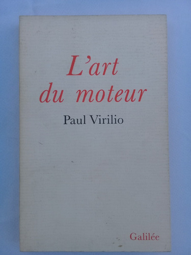 { Libro: L'art Du Moteur (francés) - Autor: Paul Virilo }