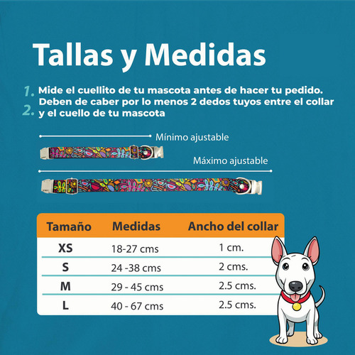 Collar Ajustable Mascotags Para Perro Personalizado