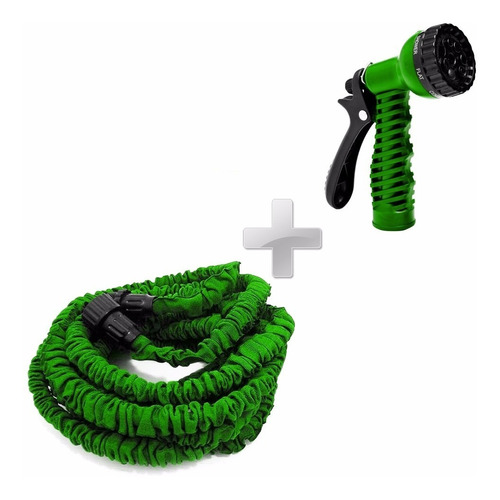 Manguera Magic Hose 30 Mts + Pistola De - Ma2829 Color Verde Oscuro