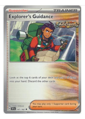Tarjeta Pokemon Explorer's Guidance 147/162 Common Temporal
