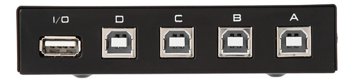 Conmutador De Intercambio Manual Usb 2.0 De 2/4 Puertos Para