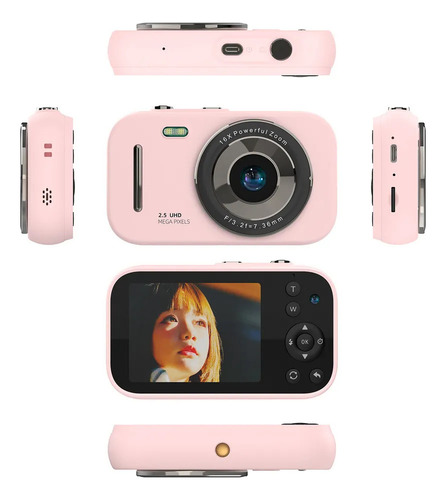 Cámara Digital 1080p Para Niños, Vídeo Portátil, 48 Mp, D