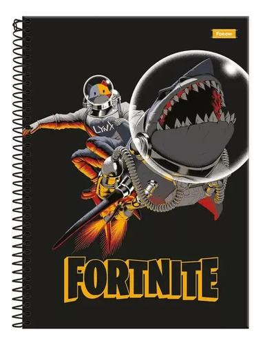 Caderno Fortnite 1 Materia 80 Fls Sortido