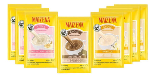 Maizenas 8 Sobres 4 Vainilla 3 Arroz Y 1 Chocolate