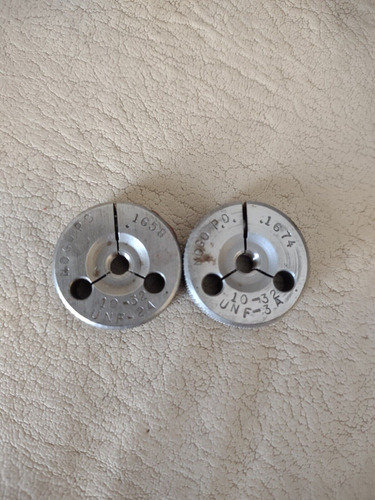 10 32 Unf 2a & 3a Thread Ring Gages #10 .190 Both No Gos Jjc