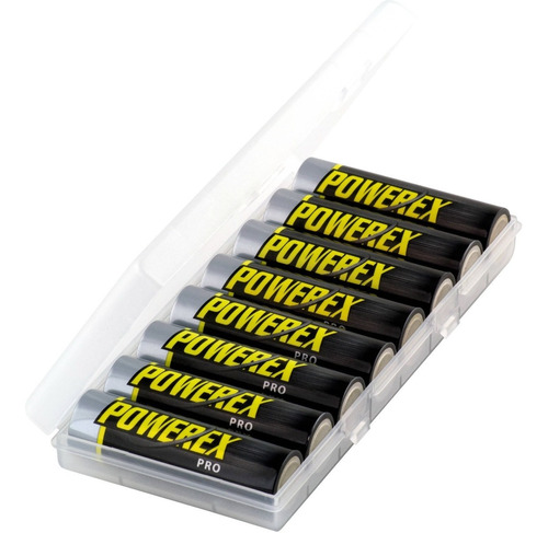 Pilha Recarregavel Powerex 2700 Mah Aa C/ Case E 8 Pilhas