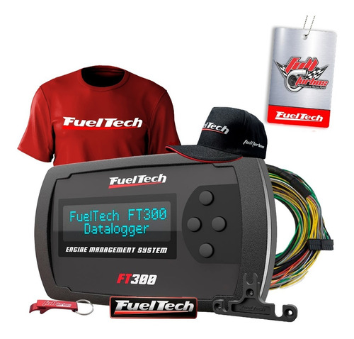 Imagem 1 de 7 de Ft300 Fueltech C/ Chicote+ Mega Brinde Camiseta Bordo Gel Bc