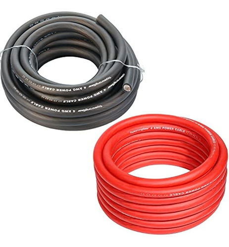 Cable De Alimentación/tierra Topstronggear De Calibre 4, 25 