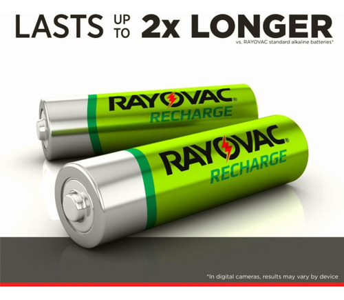 Rayovac Pilas Recargables Aa Y Aaa Con Cargador De Batería,