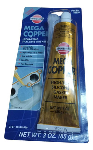 Silicón Alta Temperatura 370°mega Copper Para Escape