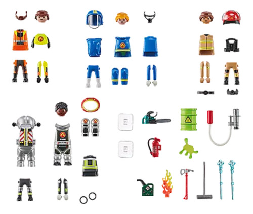 Bomberos 71468 My Figures Action Heroes Playmobil 70 Bomberos
