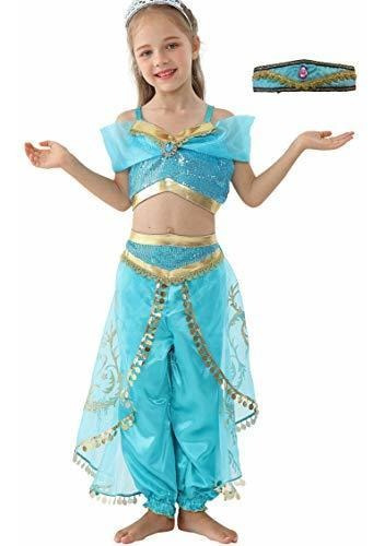 Girls Princess Dress Up Disfraces Halloween Party Fancy...