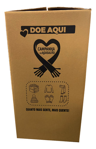 Caixa Papelão Mudança E Campanha Do Agasalho 50x50x90 1 Unid