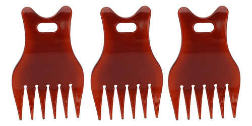Peine De Aceite Para Cabello, 3 Piezas, Dientes Anchos, Dien