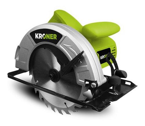 Imagen 1 de 10 de Sierra Circular Mano 1500w Kroner Profesional Disco 185 Mm