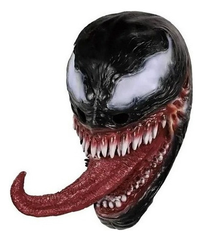 Venom Máscara Cabeça Cosplay Látex Fantasia Fantasia Fantasí