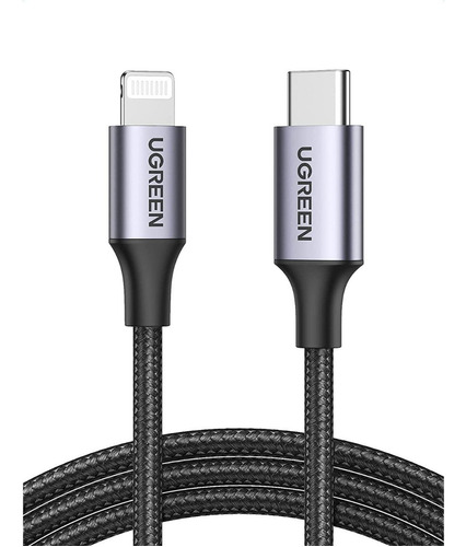 Cable Nylon Usb-c A Lightning Certificado Mfi iPhone Ugreen