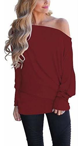 Sweater Oversized Mujer Off Shoulder