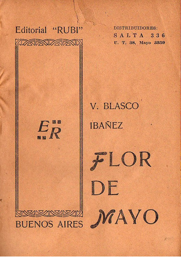 Flor De Mayo - Vicente Blasco Ibañez Usado (7)