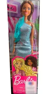 Barbie Glitz - Negra - Vestido Azul Hjr95 - Mattel