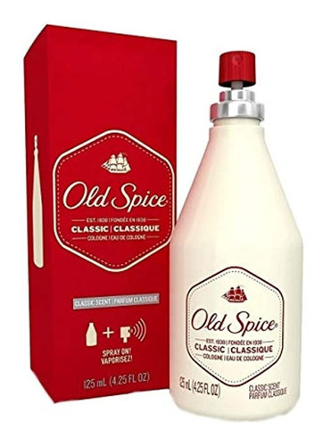 Old Spice Classic Colonia En Aerosol  4.25 Onzas (paquete D