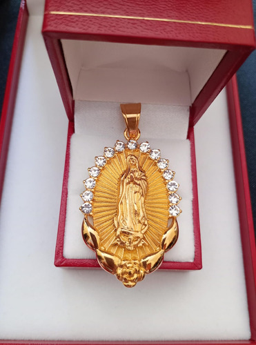 Dije De La Virgen De Guadalupe Enchapado En Oro 18k