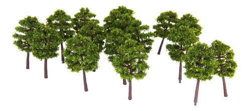 80x Modelo Ferroviario Paisaje Árbol Calle Arquitectura