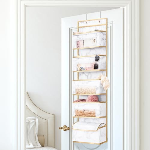 Organizador Colgante Para Puerta, 5 Bolsillos Grandes Transp