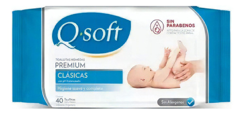 Toallitas Húmedas Q-soft Premium Clásica X 40u
