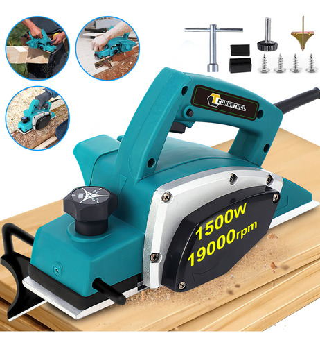 Plaina Elétrica Manual Profissional Madeira 82mm 1500w 220v