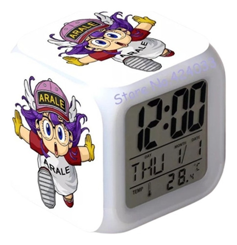 Reloj Arale Norimaki Despertador Led Digital Luz Grafimax